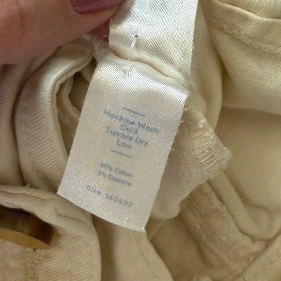 Marine Layer Bridget Full Length Raw Hem Pants Trousers High Waisted Wide Leg 4 - Picture 10 of 11